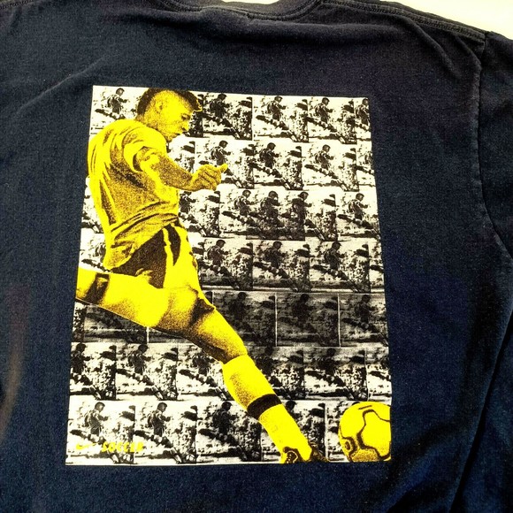 Nike Shirts Vintage Nike Soccer T Shirt Picture Graphic Logo Navy